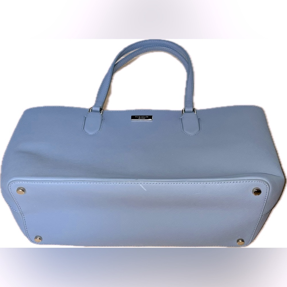 KATE SPADE New York Medium Dally Laurel Way Tote Bag in Cloud Cover Blue Leather - Picture 4 of 7